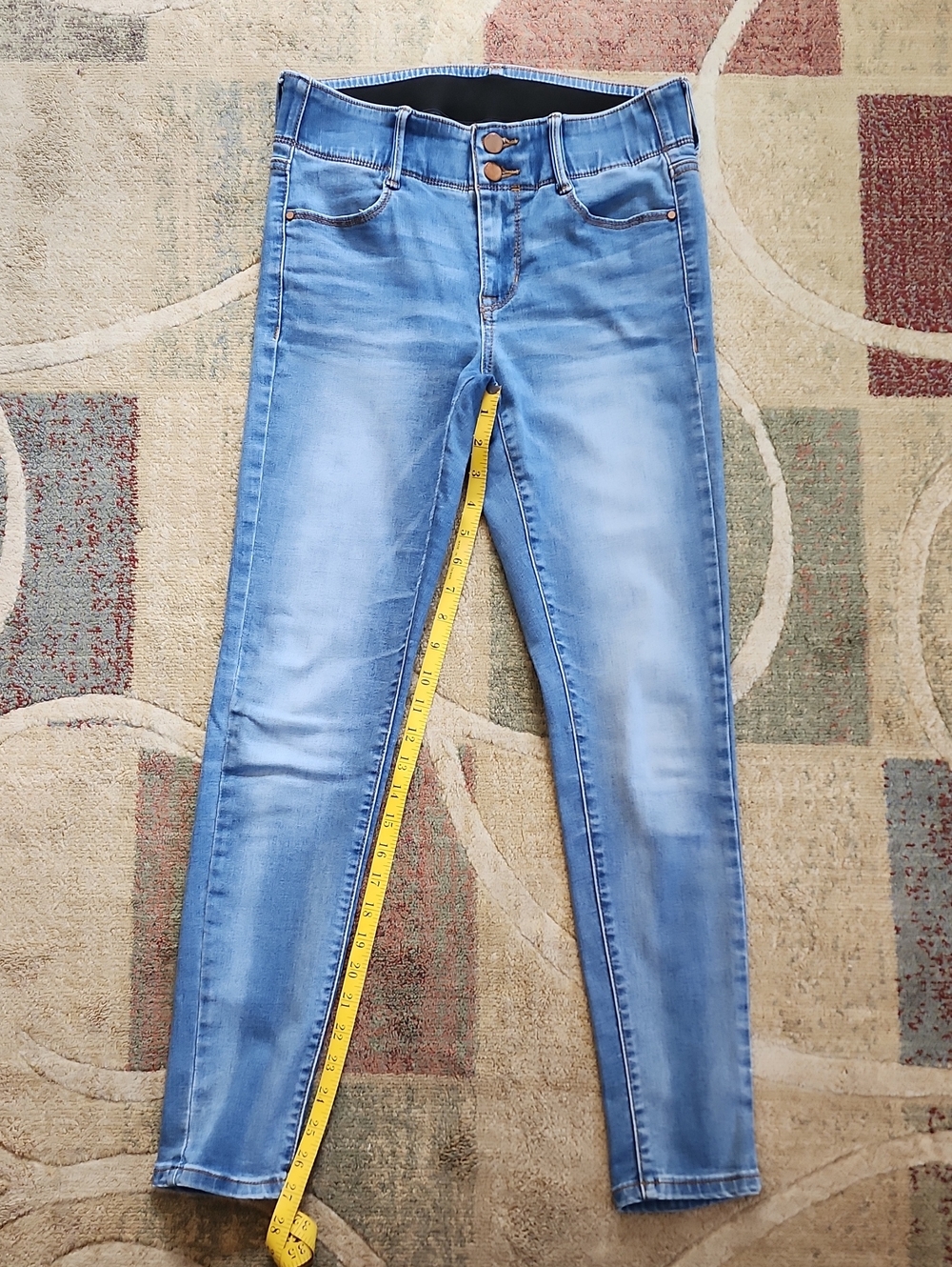 Apt. 9, Womens, Light Blue Skinny Stretch Jeans, Sz. 4